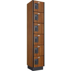 GoVets™ 6-Tier 6 Door Digital Wood Locker 12