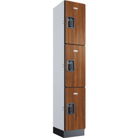 GoVets™ 3-Tier 3 Door Digital Wood Locker 12