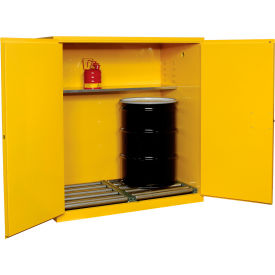 GoVets™ Drum Storage Cabinet Double Door Manual Close Vertical 59