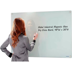 GoVets™ Magnetic Glass Whiteboard 48