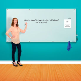 GoVets™ Magnetic Glass Whiteboard 96
