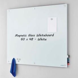 GoVets™ Magnetic Glass Whiteboard 60