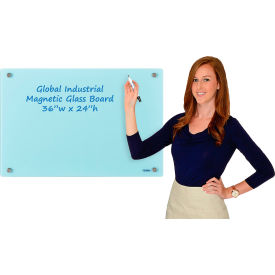 GoVets™ Magnetic Glass Dry Erase Board - 36