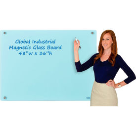 GoVets™ Magnetic Glass Dry Erase Board - 48