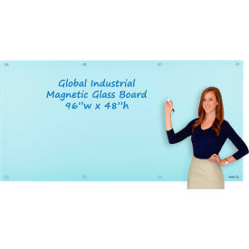 GoVets™ Magnetic Glass Dry Erase Board - 96