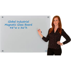 GoVets™ Magnetic Glass Dry Erase Board - 48