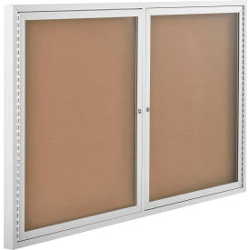 GoVets™ Enclosed Cork Bulletin Board - 60