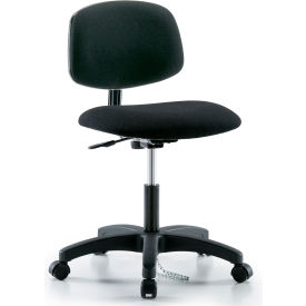 Interion® ESD Chair With Mid Back Fabric Black 534695
