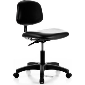 Interion® ESD Chair - Vinyl - Black 536695