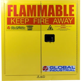 GoVets™ Flammable Cabinet Manual Close Double Door 30 Gallon 43