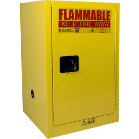 GoVets™ Flammable Cabinet Manual Close Single Door 12 Gallon 23