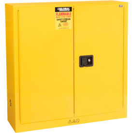 GoVets™ Flammable Cabinet Manual Close Double Door 22 Gallon 35