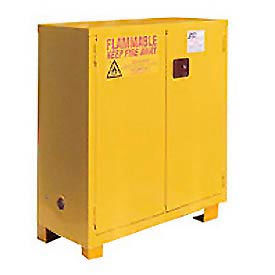 GoVets™ Flammable Cabinet W/Legs Manual Close Double Door 28 Gal. 34