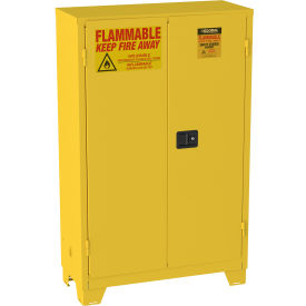 GoVets™ Flammable Cabinet W/Legs Manual Close Double Door 60 Gal. 34