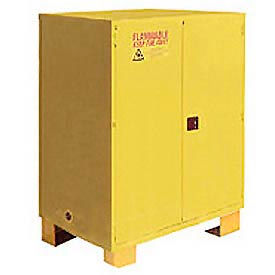 GoVets™ Flammable Cabinet W/Legs Manual Close Double Door 120 Gal. 59