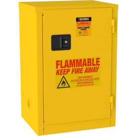 GoVets™ Slim Flammable Cabinet Manual Close Single Door 12 Gallon- 23