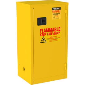 GoVets™ Flammable Cabinet Manual Close Single Door 18 Gallon 23