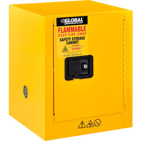 GoVets™ Flammable Cabinet Manual Close Single Door 4 Gallon 17