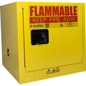 GoVets™ Flammable Cabinet Manual Close Single Door 6 Gallon 23