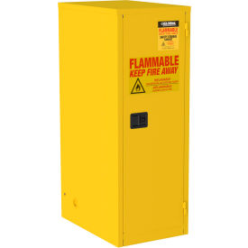 GoVets™ Flammable Cabinet Manual Close Single Door 60 Gallon 23