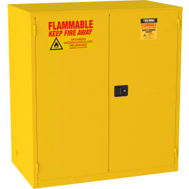 GoVets™ Flammable Cabinet Manual Close Double Door 120 Gallon 59