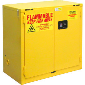 GoVets™ Flammable Cabinet Self Close Double Door 22 Gallon 34