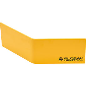 GoVets™ Safety Floor Curb Heavy-Duty 45° Corner 3/8'' Thick Yellow 815670