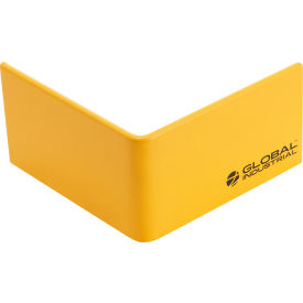 GoVets™ Safety Floor Curb Heavy-Duty 90° Corner 3/8'' Thick Yellow 817670