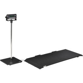 GoVets® Digital Floor Scale With LCD Indicator & Stand 1000 lb x 0.5 lb 243244