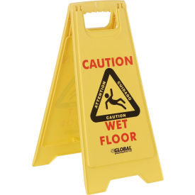 GoVets™ Floor Sign 2 Sided Multi-Lingual - Caution 726261