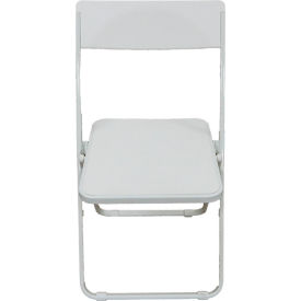 Interion® Slim Plastic Folding Chair White 4/Pack 95298B31