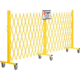 GoVets™ Folding Safety Barricade Gate with Sign 20' Expanded Length 923652