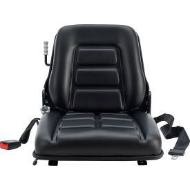 GoVets™ Universal Adjustable Forklift Seat with Suspension Black 275293