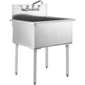 GoVets™ Stainless Steel Utility Sink w/Faucet 24