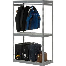 GoVets™ Boltless Luggage Garment Single Rack - 48