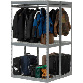 GoVets™ Boltless Luggage Garment Combo Rack - 48