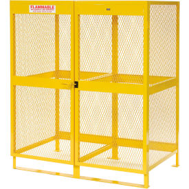 GoVets™ Cylinder Storage Cabinet Vertical Double Door 20 Cylinders 61W x 38D x 71H 208784
