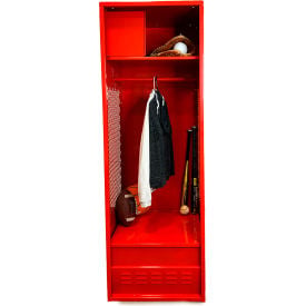 GoVets Open Gear Locker with Top Compartment & Foot Locker 24