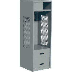 GoVets Open Gear Locker with 2 Drawers & Top Compartment 24