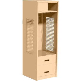 GoVets Open Gear Locker with 2 Drawers & Top Compartment 24