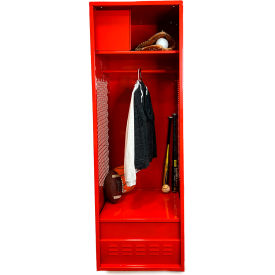 GoVets Open Gear Locker with Top Compartment & Foot Locker 24
