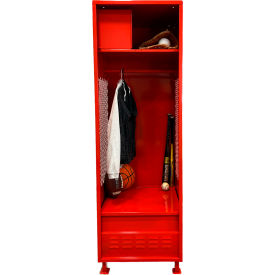 GoVets Open Gear Locker with Top Compartment Foot Locker & Legs 24