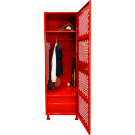 GoVets 1 Door Security Gear Locker with Foot Locker & Legs 24