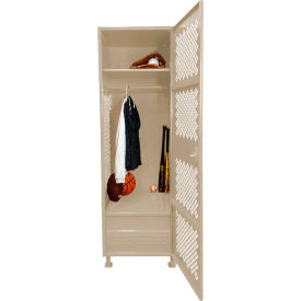 GoVets 1 Door Security Gear Locker with Foot Locker & Legs 24