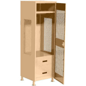 GoVets 1 Door Security Gear Locker with 2 Drawers & Legs 24