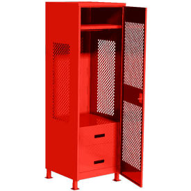 GoVets 1 Door Security Gear Locker with 2 Drawers & Legs 24