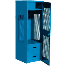 GoVets 1 Door Security Gear Locker w/ 2 Drawers & Top Compt. 24