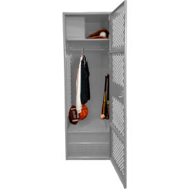 GoVets 1 Door Security Gear Locker w/ Top Compt. & Foot Locker 24