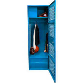 GoVets 1 Door Security Gear Locker w/ Top Compt. & Foot Locker 24