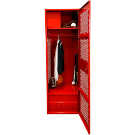 GoVets 1 Door Security Gear Locker w/ Top Compt. & Foot Locker 24